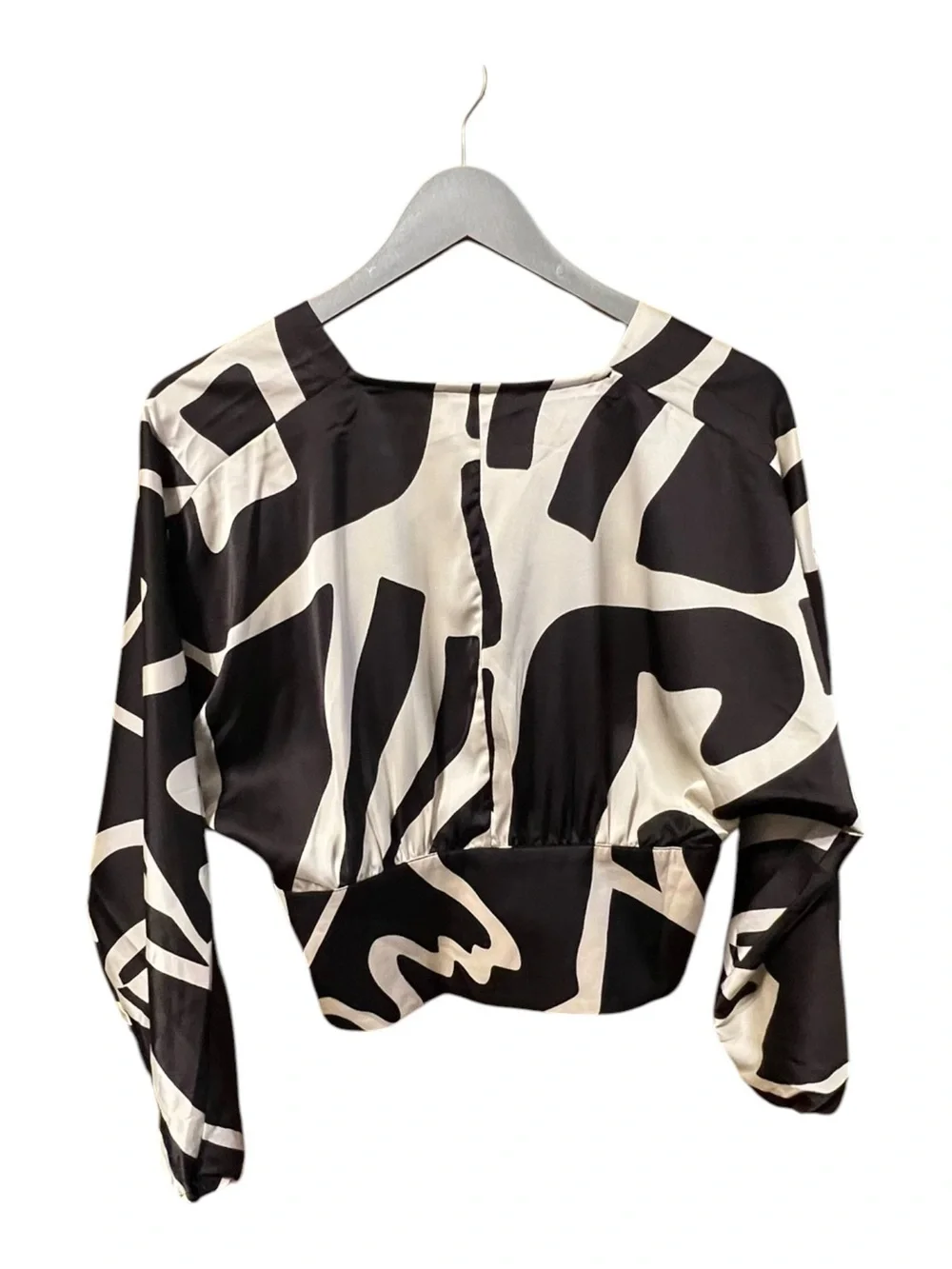 Banana Republic Factory Abstract Print Wrap Blouse Size 8